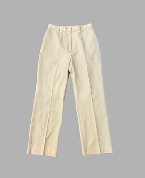 Vintage 80s Wrangler Butter Yellow High Rise Trousers Pants 28 x 28 USA -